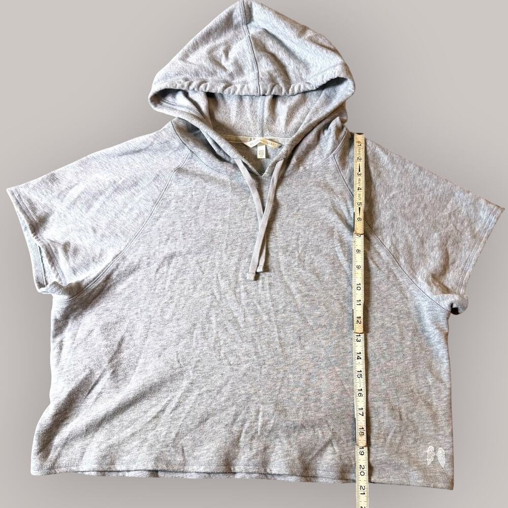 Victoria's Secret Cropped Hoodie, Womens S, Gray, Shortsleeve, Coquette, Lounge